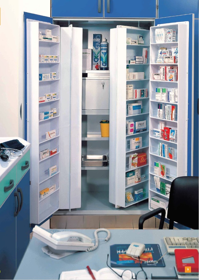 Медицинские шкафы для медикаментов Vernipoll